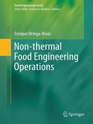 cover image of Non-thermal Food Engineering Operations